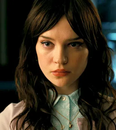 a person with long hair