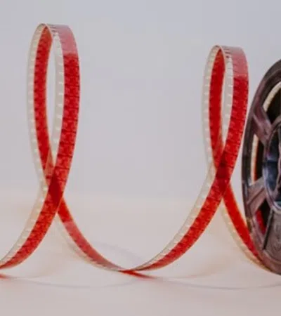 a pair of silver and red tires