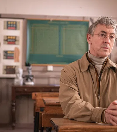a man sitting at a desk