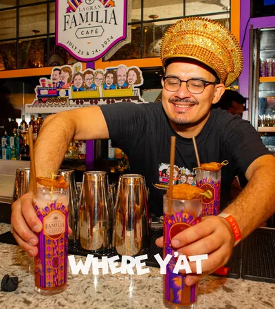 a person holding a drink