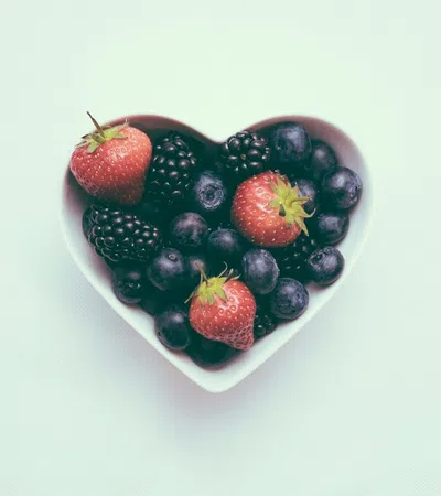 a bowl of berries