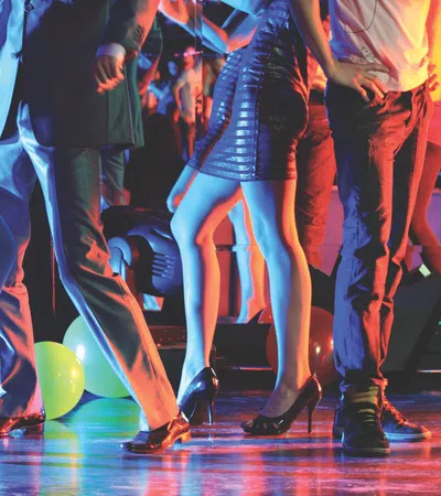 a group of people dancing