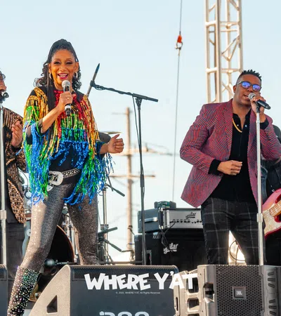 a group of people on a stage