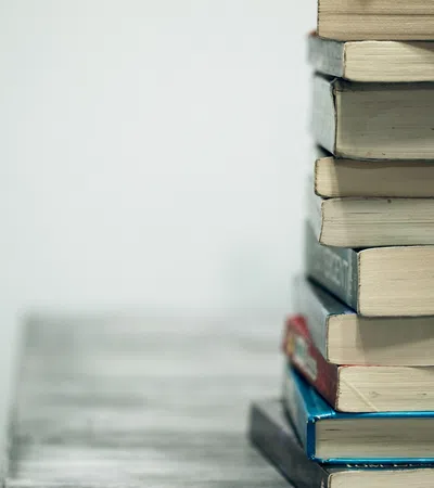 a stack of books