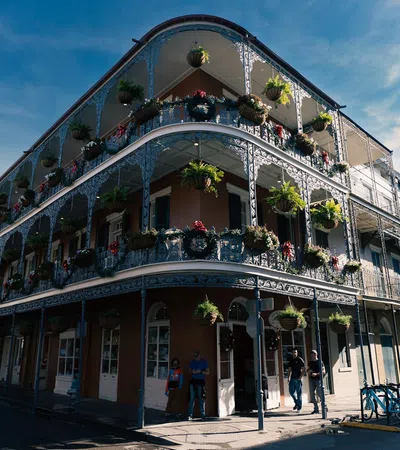 French Quarter with many windows