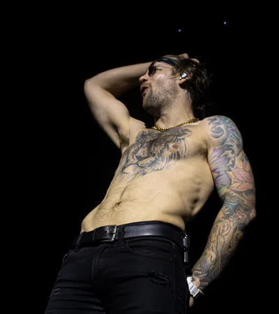 a man with tattoos