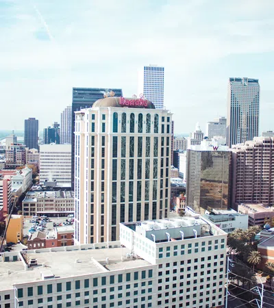 a city with many buildings