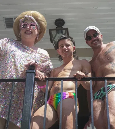 a group of people posing for the camera