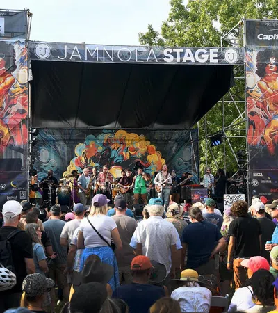 a crowd of people at a concert