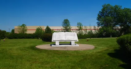 a bench in a park