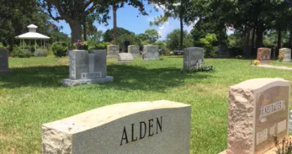a gravestone in a cemetery