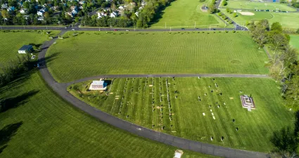 a large green field