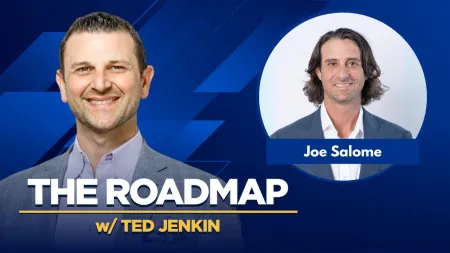 Portraits of Ted Jenkin and Joe Salome with The Roadmap podcast branding on a blue background