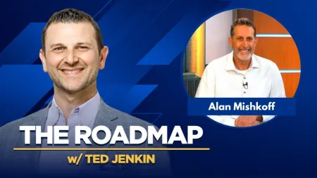 Portrait of Ted Jenkin and Alan Mishkoff promoting The Roadmap podcast episode.
