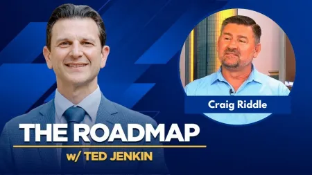 Ted Jenkin and Craig Riddle featured on a blue background for The Roadmap podcast episode.