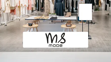 a store with a display of clothing