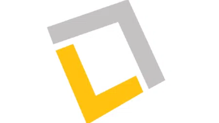 a yellow and black logo