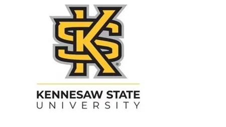 Kennesaw State University logo in black and gold with interlocking KS letters and text below