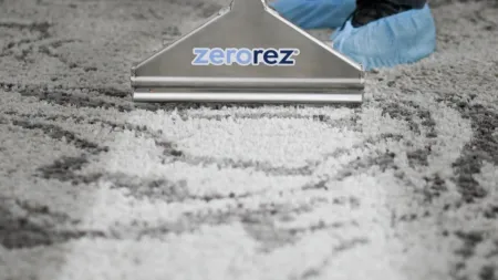 Zerorez wand cleaning a dirty rug/carpet