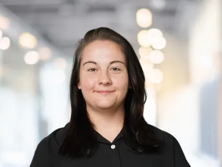 a woman smiling for the camera