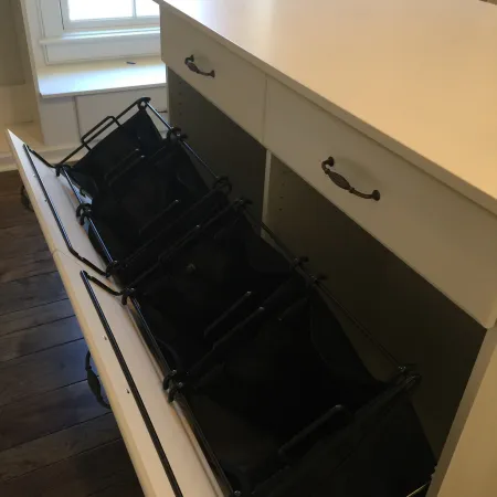 a black file cabinet