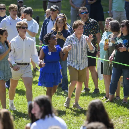 a group of people dancing