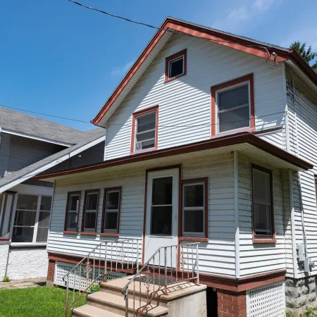 a house with a porch