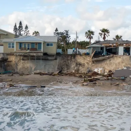 Hurricane Nicole home damage and helical support