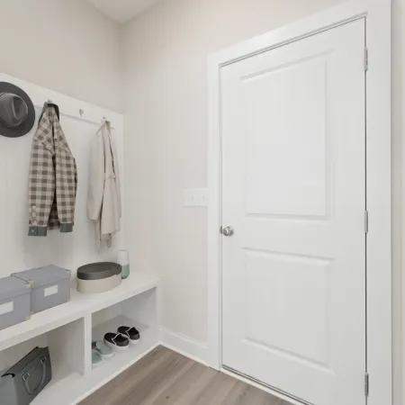 a white door with a white door