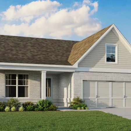 a house with a garage