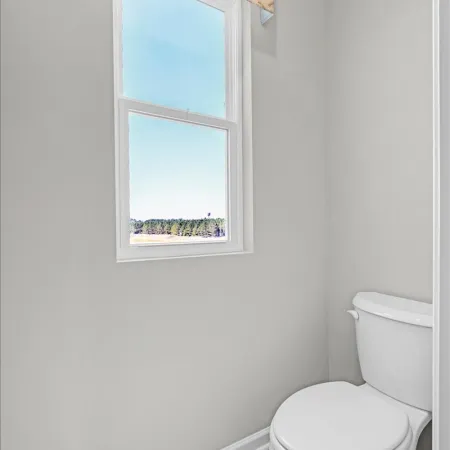 a toilet in a bathroom