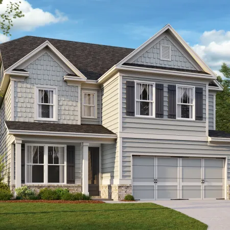 a house with a garage