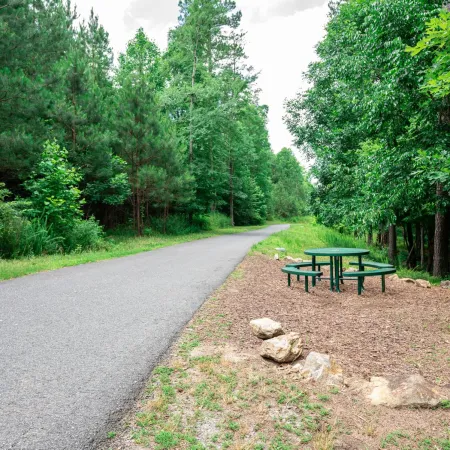 Nature trail at NatureWalk at Seven Hills in Dallas GA