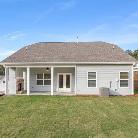 a house with a grass yard