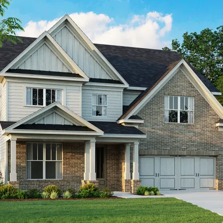 a house with a garage