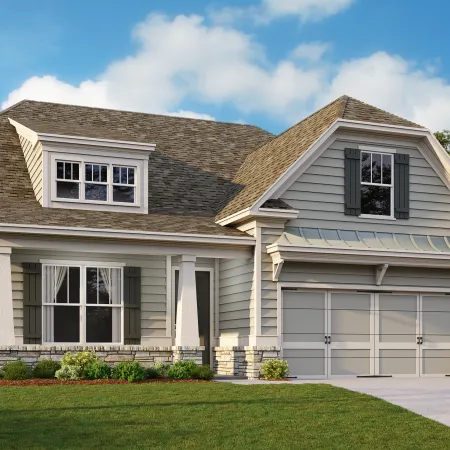 a house with a garage