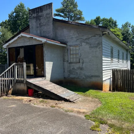 a building with a staircase