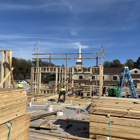 Essayon Construction Group wood framing The Simpson West Historic Vine City Atlanta GA