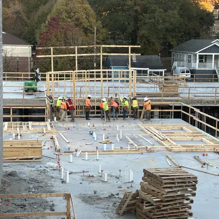 Essayon Construction Group wood framing The Simpson West Historic Vine City Atlanta GA