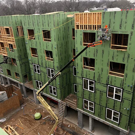 Essayon Construction Group wood framing The Simpson West Historic Vine City Atlanta GA