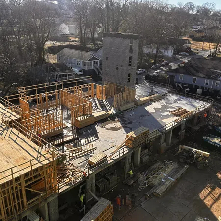 Essayon Construction Group wood framing The Simpson West Historic Vine City Atlanta GA