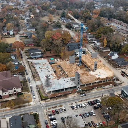 Essayon Construction Group wood framing The Simpson West Historic Vine City Atlanta GA