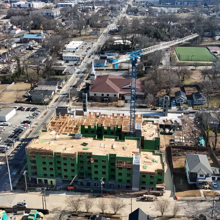 Essayon Construction Group wood framing The Simpson West Historic Vine City Atlanta GA