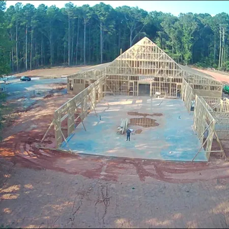 a large building under construction