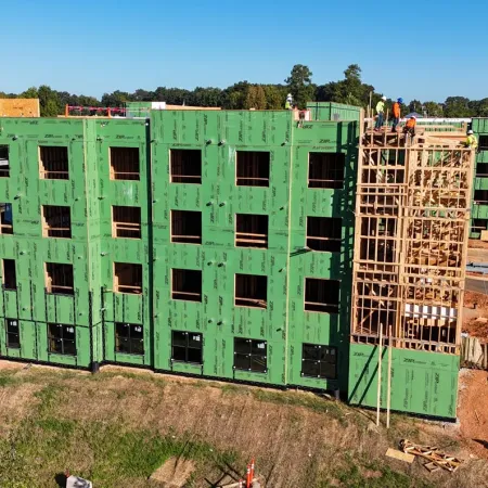 a building under construction