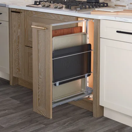 a cabinet with a door