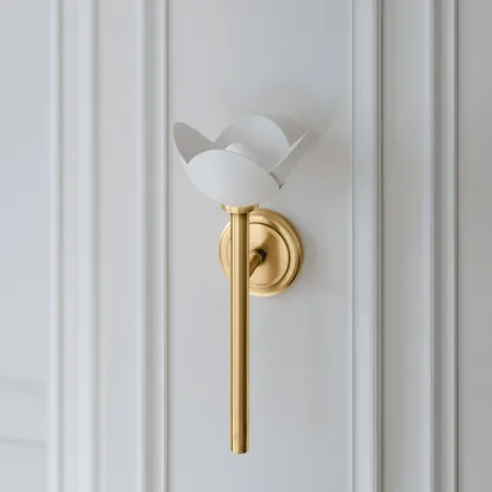 a light fixture on a door
