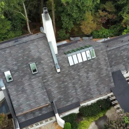 a house with a chimney