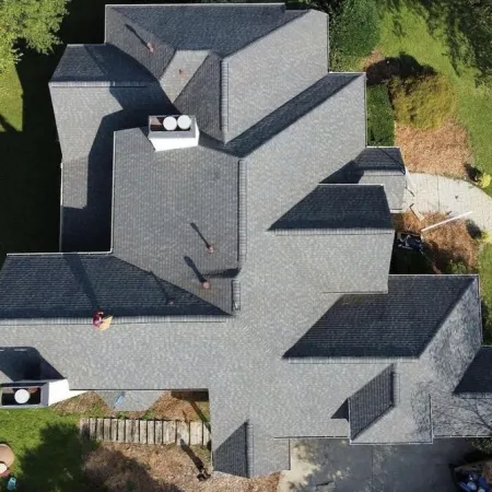 a house with a large driveway