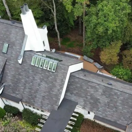 a house with a steeple